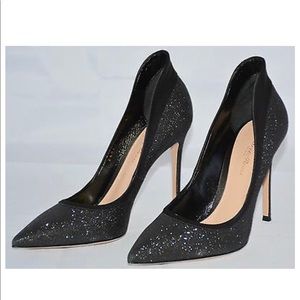 Gianvito Rossi NEW size 10 tuxedo glitter pumps